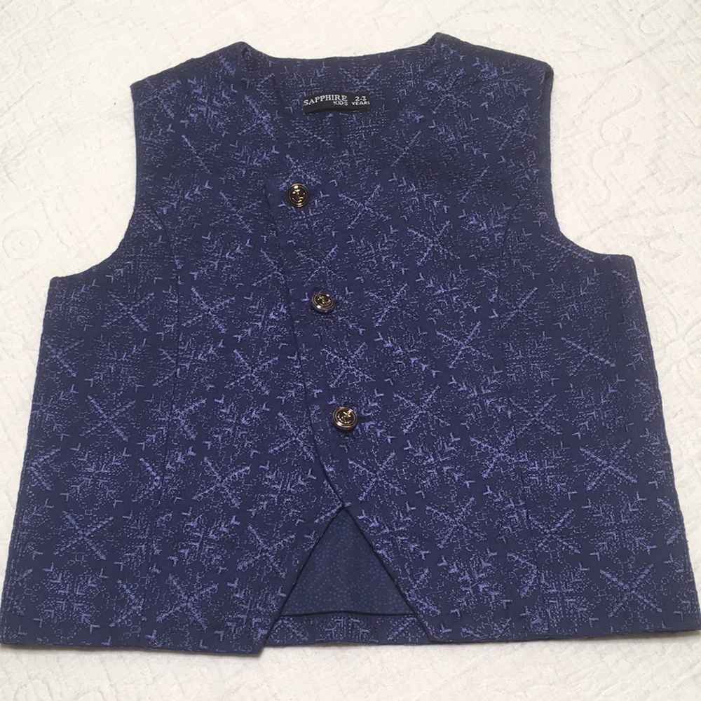 2-3Y (4/$20) Dress Vest/Waistcoat by Sapphire